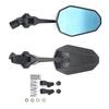 Motorcycle Rearview Mirror Wide Angle View Anti Shake Design Improved Safety For Commuting And Tourings