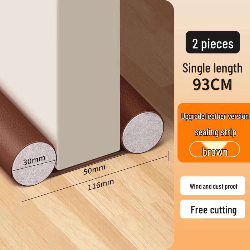 Rongyu Leather Style Door Bottom Sealing Strip (2-Pack)