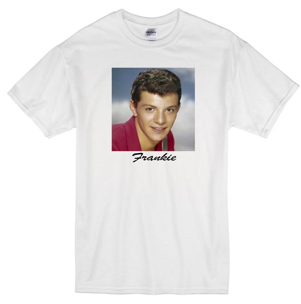 FRANKIE AVALON BEACH BLANKET BINGO TEEN IDOL SINGER ACTOR VENUS WHITE T-shirt