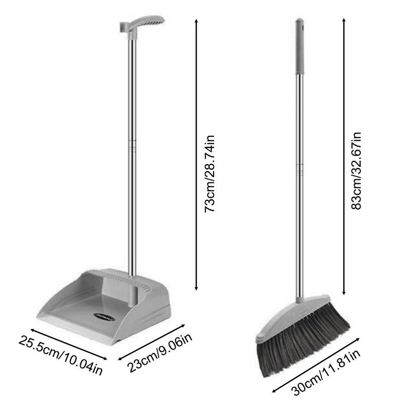 Broom And Dustpan Set Scoop Cleaning Brush Dust Magic Floor Toilet Home Products Shovel Dust Pan Grabber Must Have