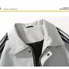 Jacket Men's Fashion Tide Men's Casual Jacket Lapel Jacket Closure Sleeve Country Tide Wind Jacket Men's Teenage Mouth Breathable Work Casual Jacket