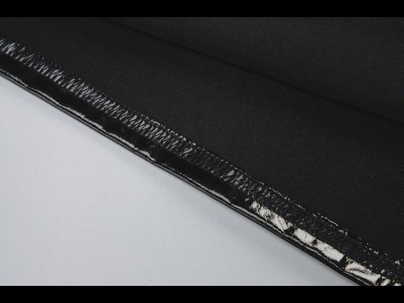 2024 High Elastic Mirror PU Leather V-Neck Sleeveless Sexy Dress for Women