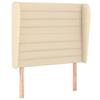 Tête de lit - Maison Exclusive - Avec oreilles - Crème - Tissu durable - Hauteur réglable