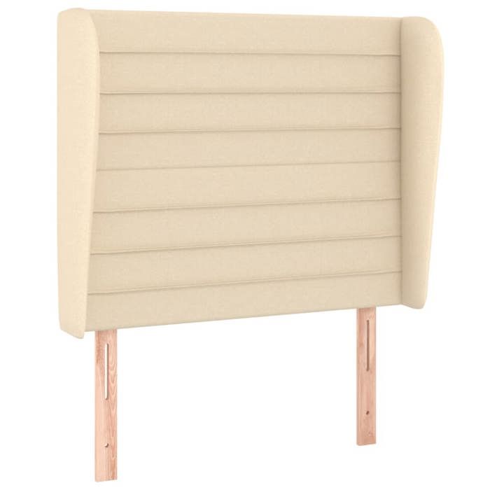 Tête de lit - Maison Exclusive - Avec oreilles - Crème - Tissu durable - Hauteur réglable