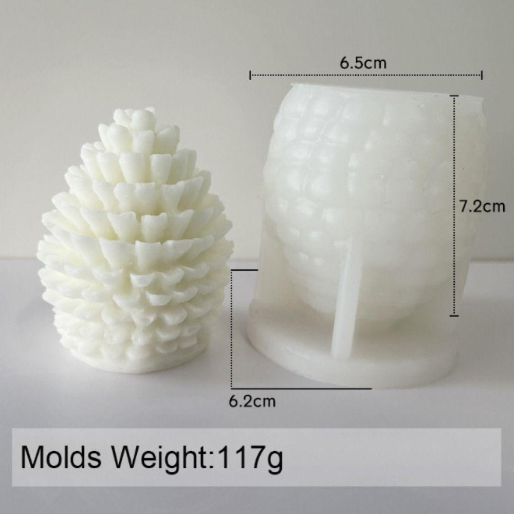 Silicone Pine Cone Mold Chocolate Mold Candle Mold Aromatic Candle Pine Cone Mould  Candle Making