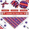 Weewooday 9 Pcs Holiday Dog Bandanas Valentine's Day St' Patrick's Day Easter Bandanas Birthday Scarf Adjustable Large Pet Washable Scarves for Large