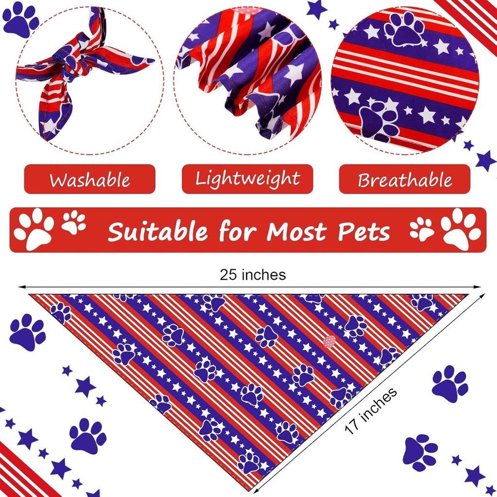 Weewooday 9 Pcs Holiday Dog Bandanas Valentine's Day St' Patrick's Day Easter Bandanas Birthday Scarf Adjustable Large Pet Washable Scarves for Large