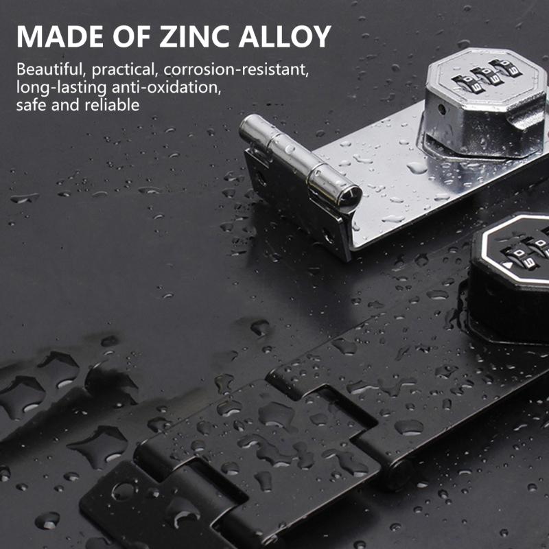 Keyless Cabinet Lock Cabinet Combination Lock Twist Knob Hasp Lock for Kitchen Drawers, Cabinets, Cupboard Enduring