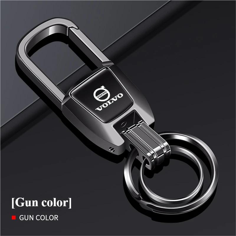Creative Car Badge Keychain Metal Badge Keychain Suitable for Volvo XC60 V50 V40 XC90 S60 S40 S80l V90 V60 EX90 S90 XC40 C40 S70