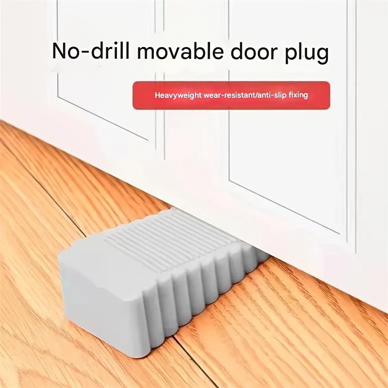 3pcs Creative Windproof Door Stopper, Plastic Matte Surface, Safety Door Barrier, Anti-Collision Door Stopper, Random Colors