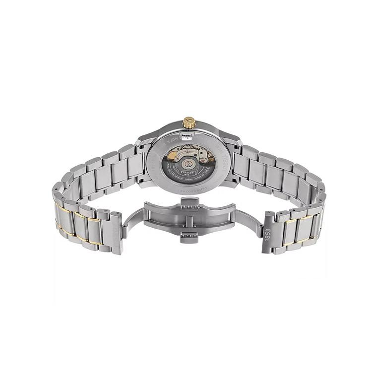 TISSOT Ti Automatic Mechanical Movement Men's Watches Watch 40mm Yellow Watch Dial Titanium Strap T087.407.55.037.00