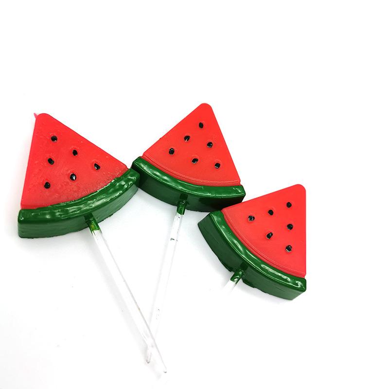 Kinder Kreative Simulation Frucht Geburtstagskerze Farbe Cartoon Wassermelonenform Bastel Kuchen Dekoration Kerze