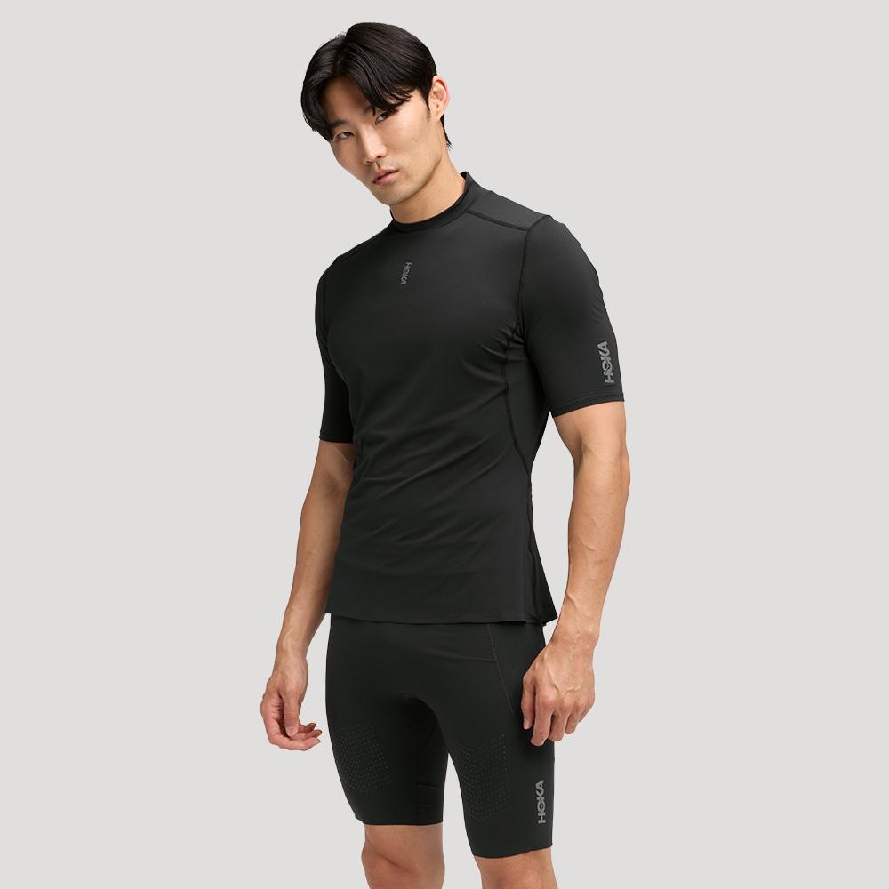 [hoka] Мужская футболка Hoka Skybreeze с коротким рукавом 1170230-BLK S