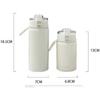 Stainless Steel Vacuum Insulation Cup 350/550ml High-capacity with Tea Partition Thermos Mugs Leak-Proof Double Layer Coffee Mug
