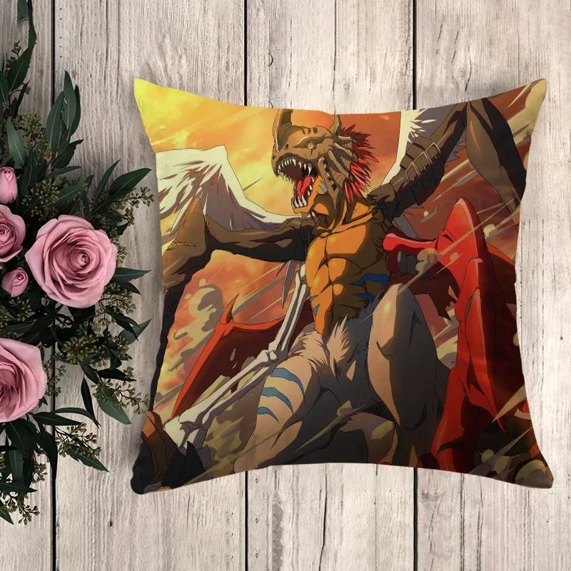 Pillow Digimon Decorative Pillowcase Decor Cushion Cover Luxury Throw Pillows Sofa Cushions Car Decoration Pilow Cases