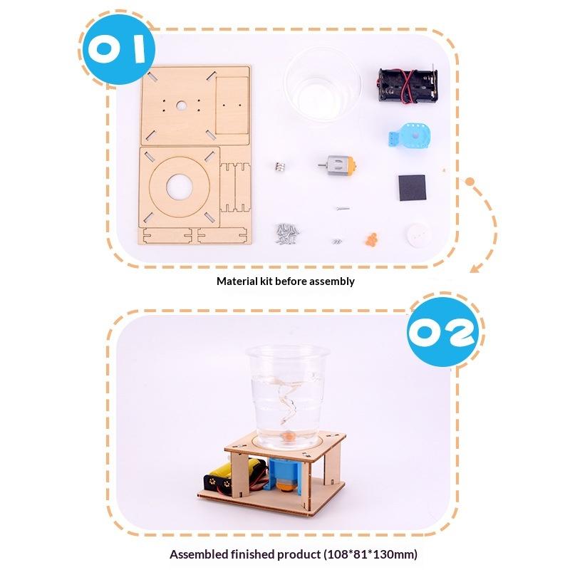 1 Set Primary School Children'S Fun Toys Physics Electric Water Science Toy Tornado Handmade Class Teaching Aids