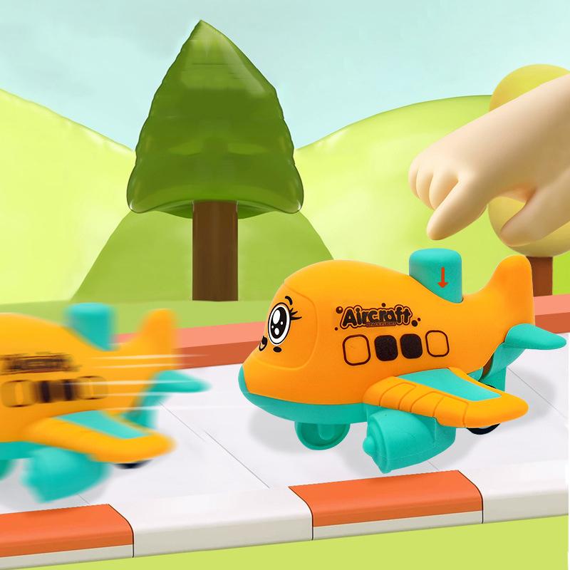 Press And Go Aircraft Toys For Toddlers 1-3, Baby Racing Cars, Infant Play Vehicle, Baby Push Go Friction Car Toys
