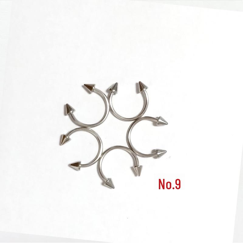 85-Piece Stainless Steel Body Piercing Jewelry Set: Nose, Ear, Tongue, Eyebrow Studs