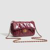 City red maple small square bag women's new red chain shoulder messenger bag