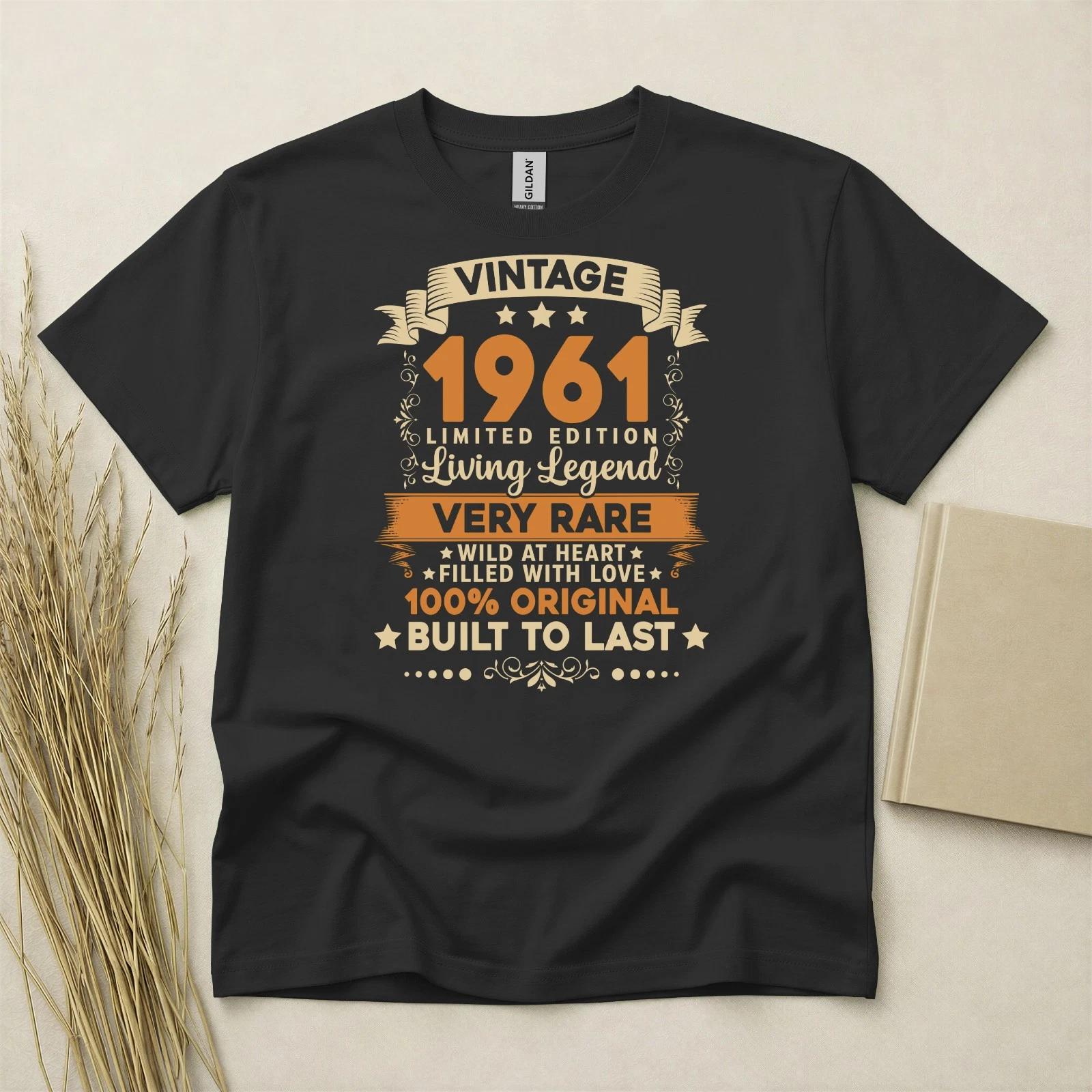65th Birthday TShirt Born In 1961 65 Years Old Gifts Vintage Limited Edition Tee S