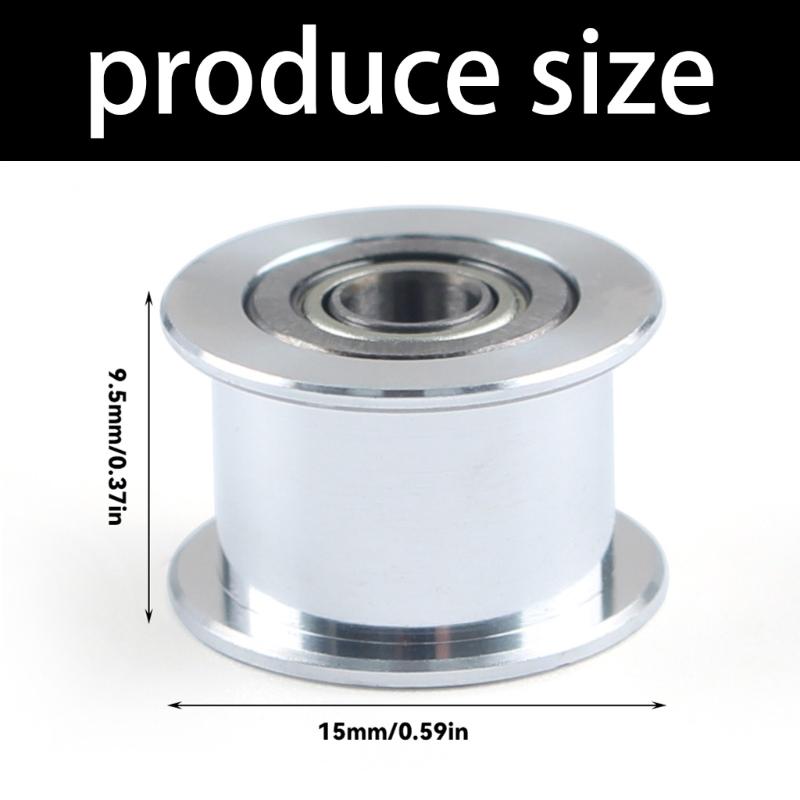 3D Printer Accessories Smooth Idler Wheel Idler Timing Pulley Wheel Aluminium Gear Replacement for P2S 3D Printer