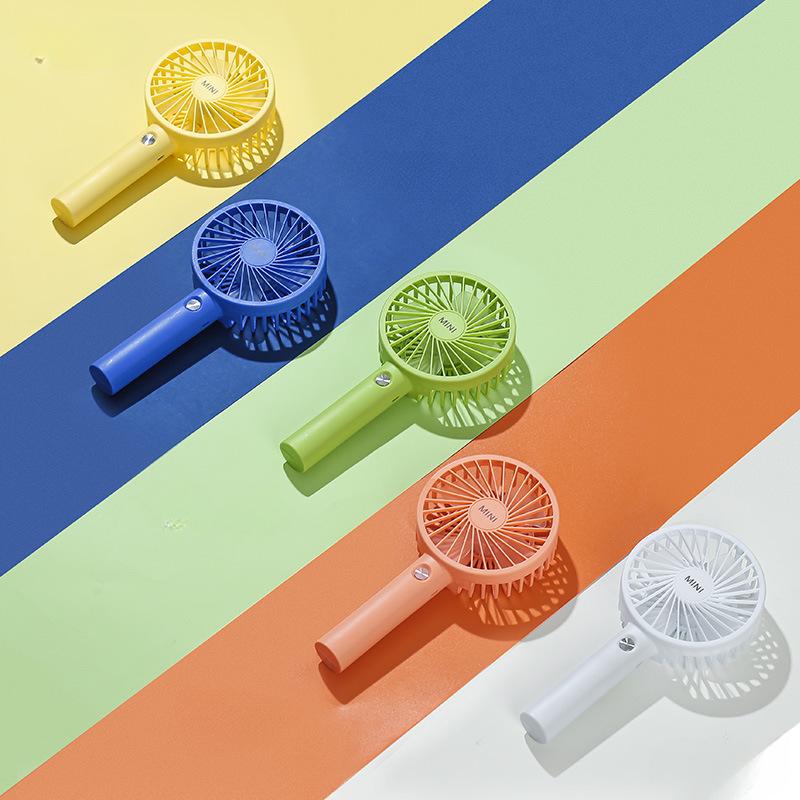Handheld Fan Outdoor Portable USB Charging Cartoon Small Fan Portable Student Gift Home Mini Heat Relief Small Fan