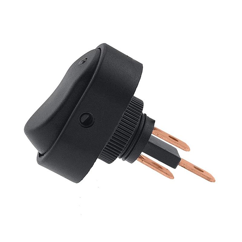 2Pcs 3 Pin LED Lighted On Off Switch Toggle Switch 12V 30A Oval Rocker Switch For Automative Car RV Marine BoatSwitches Seat 3