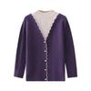 Autumn Fashion: Stylish Knit Two-Piece for Middle-Aged and Elderly Women