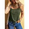 Women's Solid Color T-shirt Vest Slub Sexy Fashion Twisted Buckle Vest Women