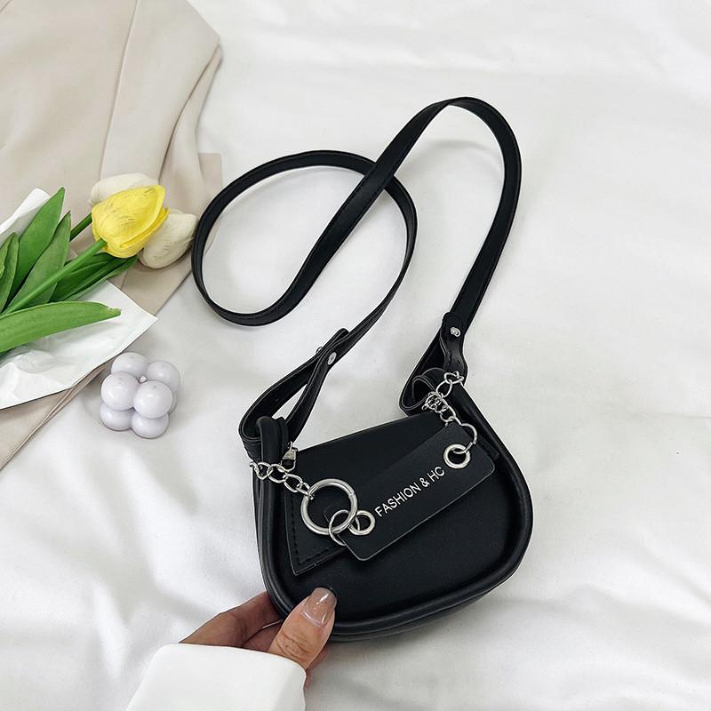 Modische Satteltasche Street Style PU-Leder Kleine Umhängetasche Für Damen 2023 Neu Sommer Lässig Einzelne Umhängetasche