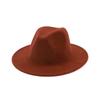 British retro European and American jazz hat men's and women's big-brimmed top hat imitation woolen felt hat British retro woolen hat