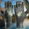 UV Protection Half Finger Fishing Gloves, Anti-Slip Breathable Outdoor Sports Gloves