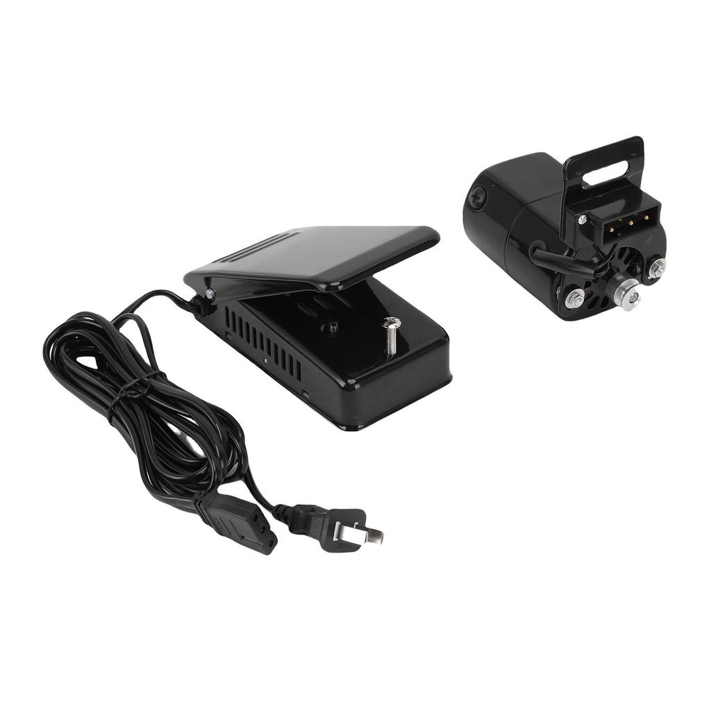 Nähmaschinenmotor-Kit 100W 7000 U/min Nähmaschinenmotor und stufenlose Geschwindigkeitsregelung Fußpedal mit Riemen
