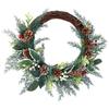 Christmas Wreath Winter Wreath Front Door Wreath for Front Door Hallway Porch Garden, Christmas Tree Decorations