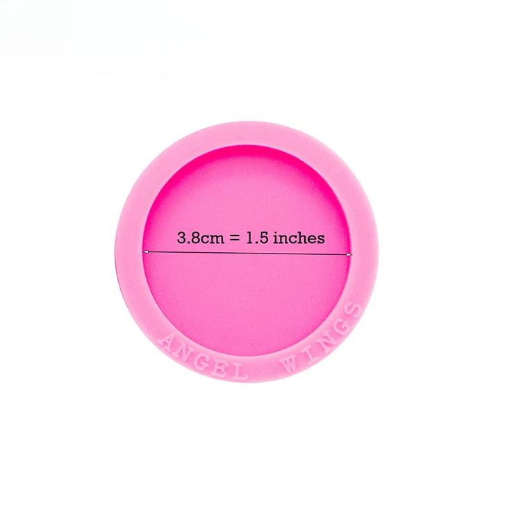 

Bright 1.5inch Circle Resin Craft for phone grips Round Silicone Keychain Molds DIY Resin Epoxy Jewellery Making