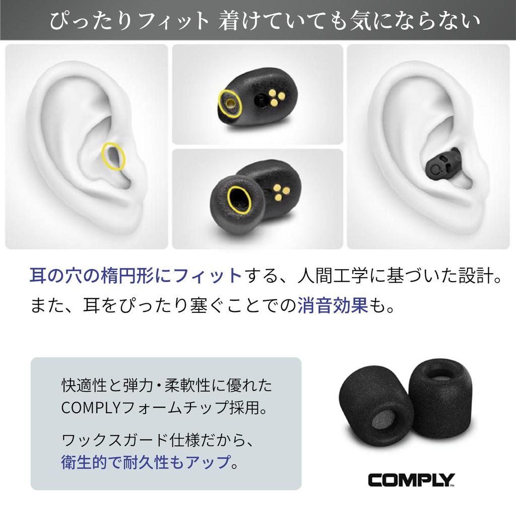 QuietOn 4 Electronic Earplugs for Sleep Electronic Earplugs for Painless Noise Reduction for Snoring and Noise Restful and Focus High-Performance