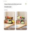 Space Saving Metal 2 Layer Produce Organizers With Rustproof Easy Cleaning Surfaces Home Storage Solution