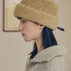 VA Long Label Fleece Mongolian Bucket Hat Beige