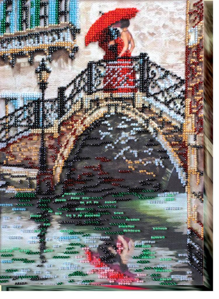 Kit for Embroidery with MICRO Beads On Canvas Abris Art
