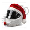 Universal Motorcycle Christmas Helmet Cover Cartoon Elk Santa Claus Fluffy Plush Set Christmas Cosplay Splicing Head Cover Helmet Communication 7