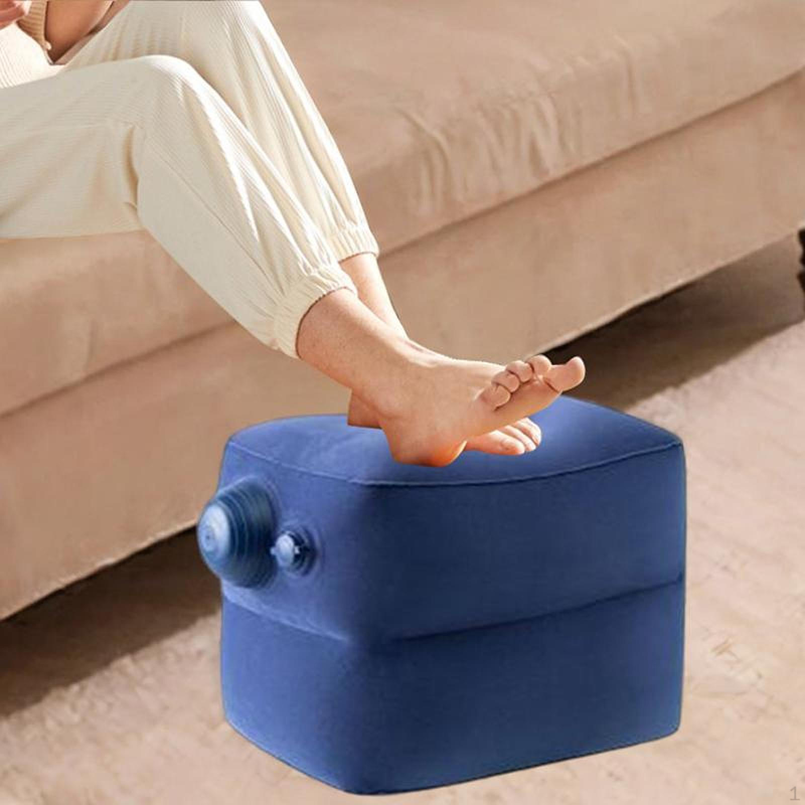 

Подушка для ног на рабочем столе для авиаперелетов и использования в офисе синий