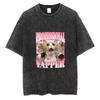 Funny Cat Graphic T Shirt Certified Freak Meme Tee Aesthetic Streetwear Trendy Weird Cat Shirt Unisex Casual Gift Top