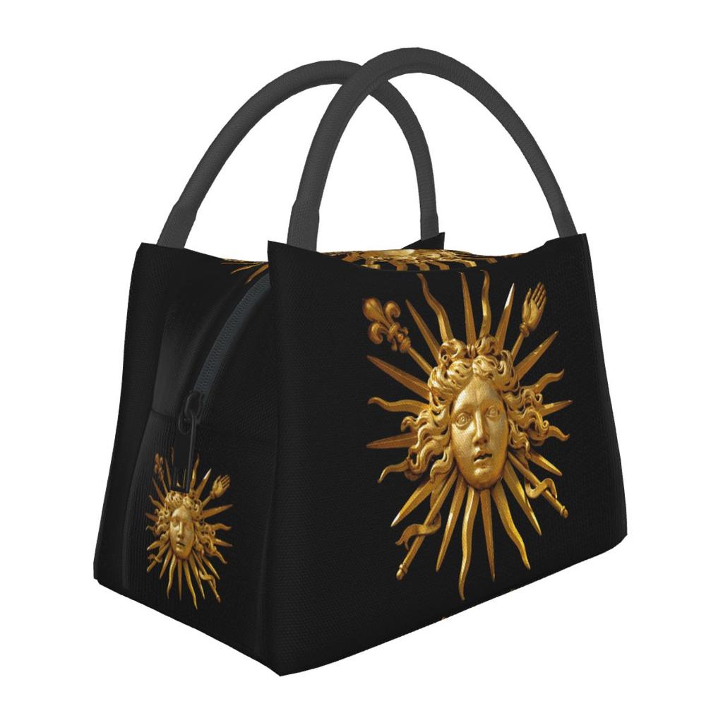 Symbol Of Louis XIV The Sun King Insulated Lunch Bag for Women Bento Storage Food Boxes Container Cooler Thermal Lunch Box Tote