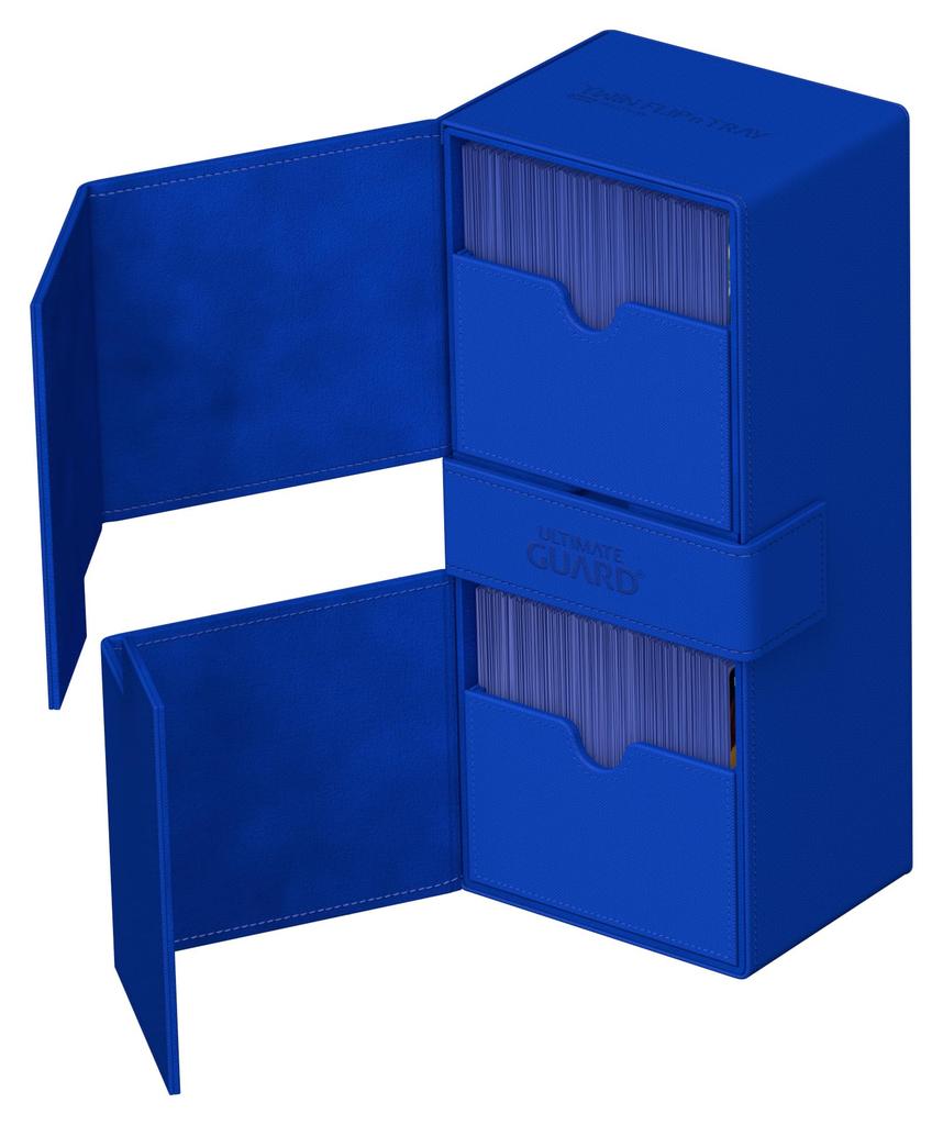 Ultimate Guard Twin Flip 'n' Tray Deck Case 266+ Xeno Skin Monochrome Blue