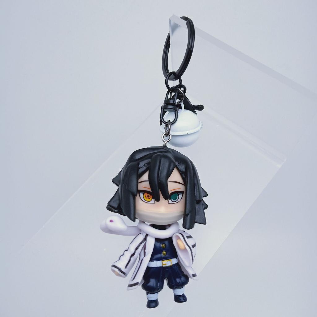 Dämonentöter PVC Schlüsselanhänger Niedliche Anime Figur Anhänger Tasche Zubehör Cosplay Geschenk Kimetsu no Yaiba