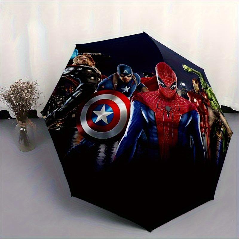 1 Stück Avengers Automatischer Regenschirm 8-Speichen-Design Kompaktes Getriebe für Reisen im Freien, Perfektes Geschenk für Geburtstage von Freunden yy250813053