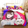 Dplusan Takura Ken Beding Set Printed Bed Linen Set With Pilowcase Bed Soft Duvet Cover Soft Single Double Quen Super King-Sized Dimensionsd Dimension