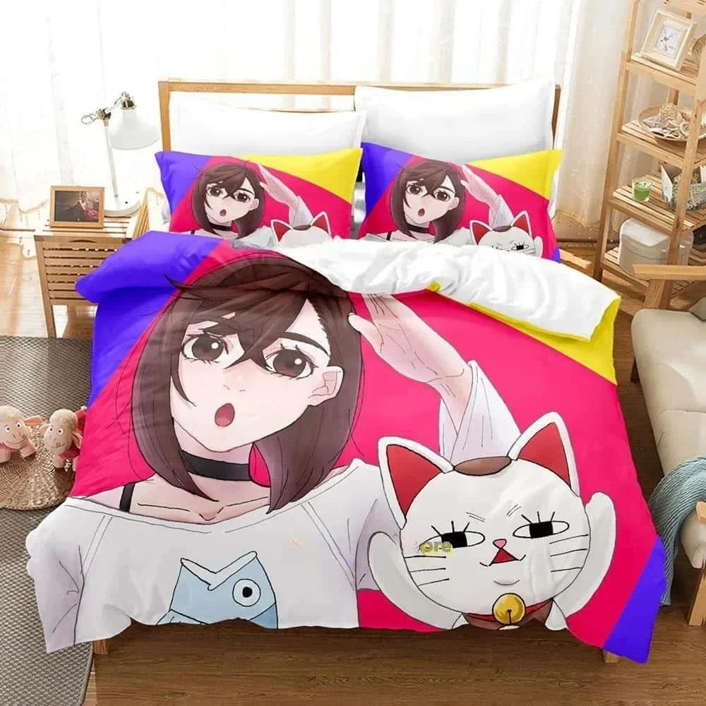 Dplusan Takura Ken Beding Set Printed Bed Linen Set With Pilowcase Bed Soft Duvet Cover Soft Single Double Quen Super King-Sized Dimensionsd Dimension