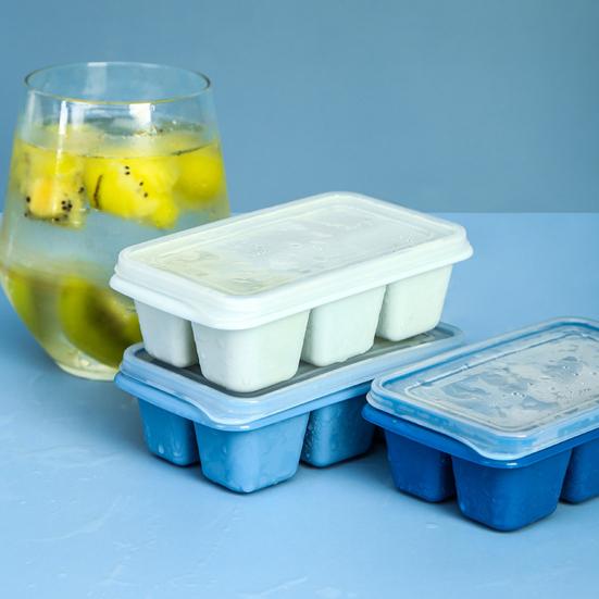 

3Pcs/Set Ice Mold Mini Sealed Cover Blue Small Size Ice Tray for Kitchen синий