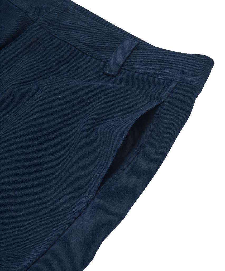 Kkotte Tiny Blossom Barrel Leg Pants (Navy)